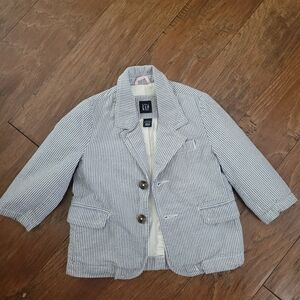 Baby GAP Blue Striped Blazer, 18- 24 Months